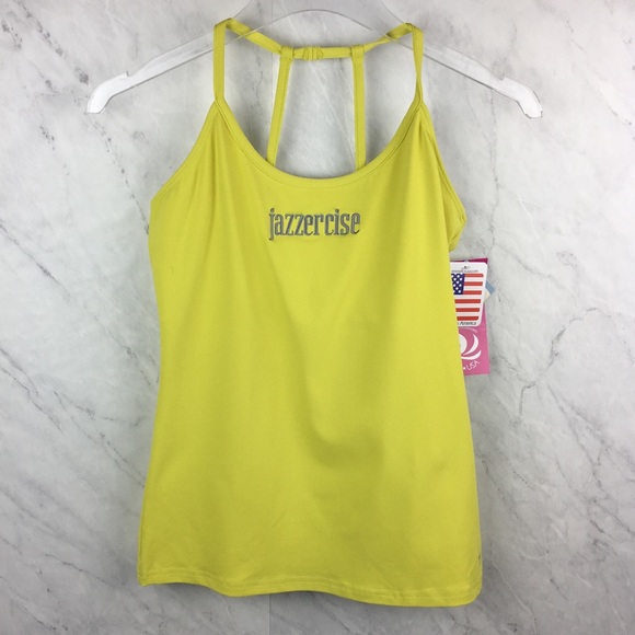 KOS USA Tops - Jazzercise Yellow Tank from KOS USA, NWT